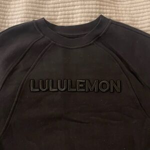 Lululemon Scuba Oversized Pullover *Wordmark in Black XS/S